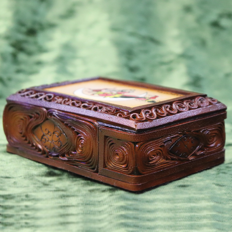 جعبه ورق (پاسور) با نقاشی