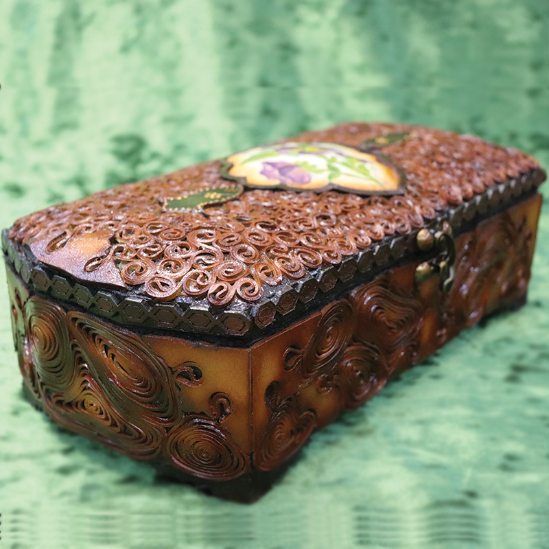 جعبه کارد و چنگال با طرح گل